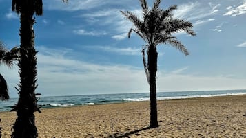 En la playa