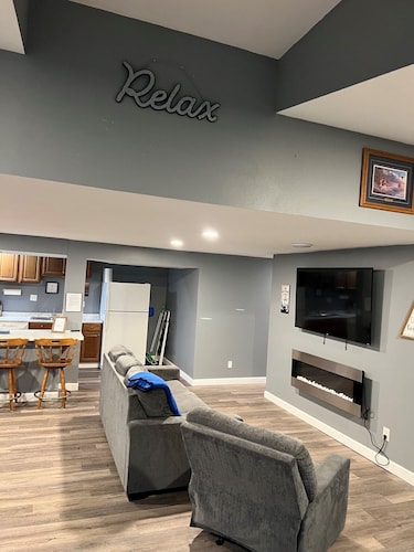 Located across the road of West Lake Okoboji. 8 beds. Room for parking trailers 