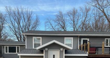 Located across the road of West Lake Okoboji. 8 beds. Room for parking trailers