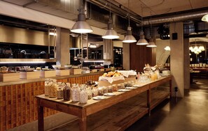 Daily buffet breakfast (EUR 18 per person)