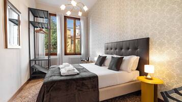 Iron/ironing board, cots/infant beds, free WiFi, bed sheets