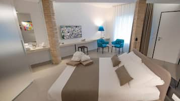 Superior-Doppelzimmer, Gartenblick (San Vicino) | 1 Schlafzimmer, Daunenbettdecken, Pillowtop-Betten, Zimmersafe