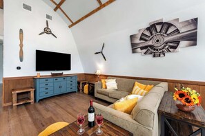 House, Multiple Beds, Patio (1605 Lone Man A & C) | Living area - Casa del Avion and Casa Coop (Wimberley)