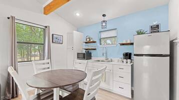 Cottage, 1 King Bed with Sofa bed, Patio, River View (3565 Morris Ranch Pa) | Private kitchen | Coffee/tea maker