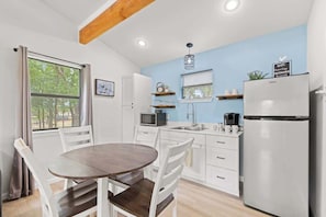 Cottage, Multiple Beds, Hot Tub, River View (3565 Morris Rnch Cmb) | Private kitchen - Rivers Edge Cottages With Hot Tub (Fredericksburg)