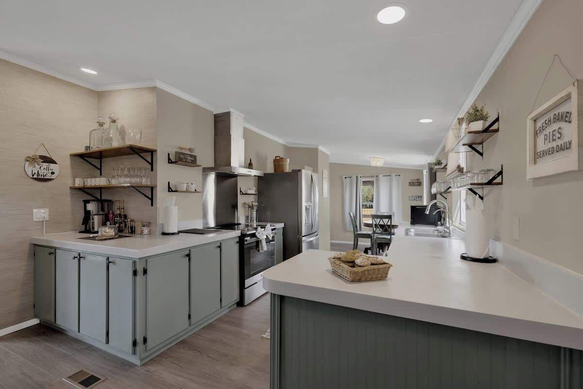 コテージ ベッド (複数台) スパ浴槽 リバービュー (3565 Morris Rnch Cmb) | 専用キッチン