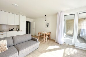 Apartamento, 1 habitación, fumadores, balcón | Zona de estar