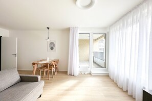 Apartment, 1 Bedroom, Smoking, Balcony | Living area - Charming Holesovice Apartment (Prague)