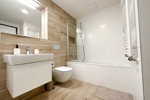 Apartamento, 1 habitación, fumadores, balcón | Baño