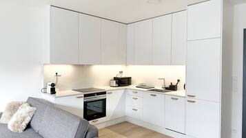 Apartment, 1 Bedroom, Smoking, Balcony | Private kitchen