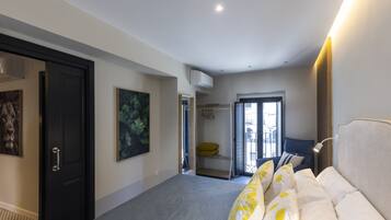 Appartement, uitzicht op de stad | Luxe beddengoed, donsdekens, bedden met traagschuimmatrassen