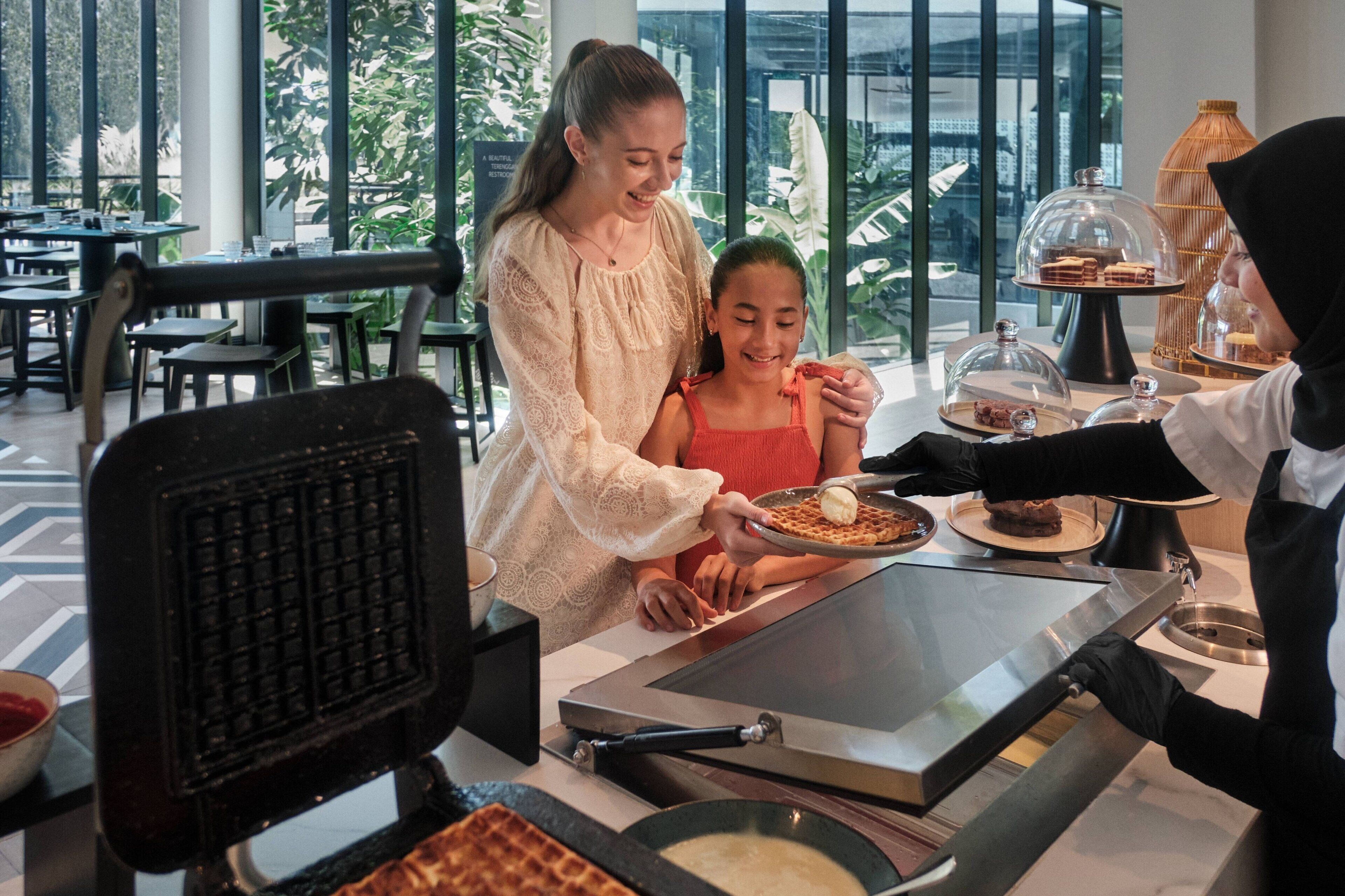 Daily buffet breakfast for a fee