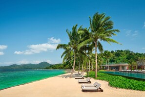 On the beach, snorkeling, kayaking