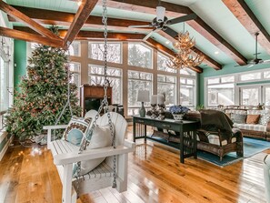 Smart TV, video games, DVD player, table football