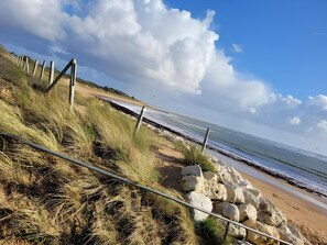 Beach nearby, sun-loungers