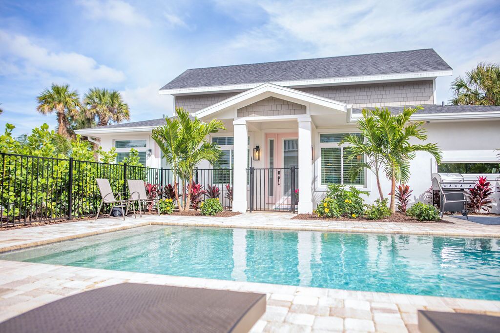 BRAND NEW!  A true vacation paradise just steps from the beach! Tropical pool!🌺
