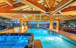 Indoor pool, a heated pool