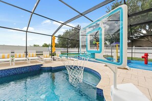 A heated pool