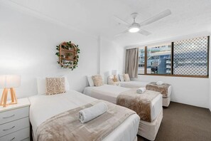 2 bedrooms, iron/ironing board, WiFi, bed sheets