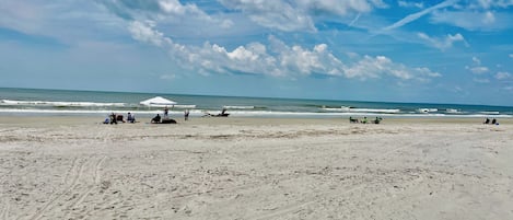 Vlak bij het strand