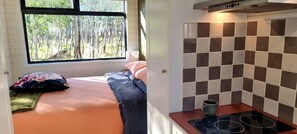 1 bedroom, iron/ironing board, bed sheets