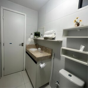Standard Apartment | Bathroom - Apto a 300m da Praia de Intermares  (Cabedelo)