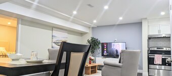 Stunning luxury Furnished 2Bedroom and 2Washroom private Basement Apartment