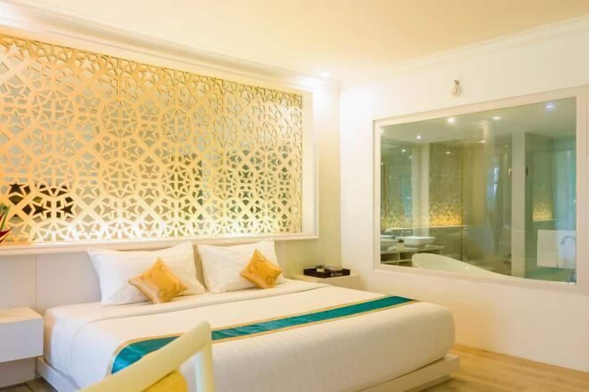 1 chambre, literie de qualité supérieure, minibar, bureau