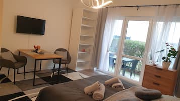 1 Schlafzimmer, Bügeleisen/Bügelbrett, kostenloses WLAN, Bettwäsche