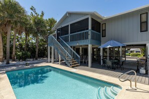 A heated pool