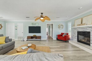 TV connectée, cheminée