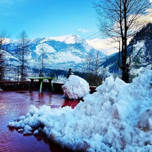 Blick von der Unterkunft