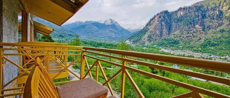 Uitzicht vanaf balkon