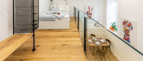 1 غرفة نوم ومكتب ومكواة/لوح كي وواي فاي