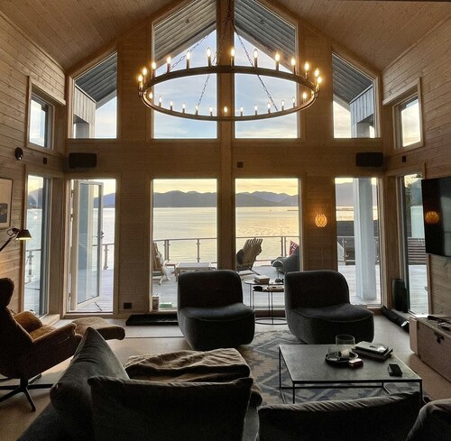 Villa Blue Dream - Dream holiday home directly at the fjord with jacuzzi & sauna