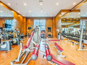 Gym - Modern DT Escape1BR with Upscale Comfort (Dubai)