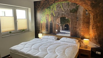 6 habitaciones, tabla de planchar con plancha y wifi