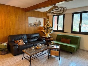 Fernseher, Kamin, Bücher