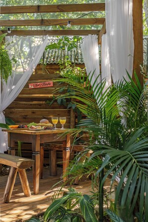 Cabaña Premium | Terraza o patio