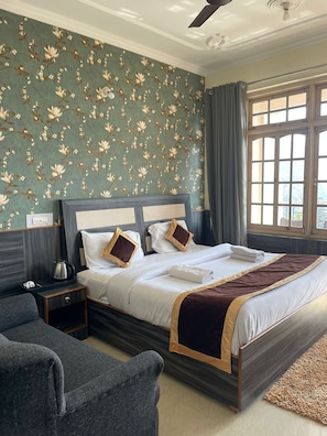 Premium Double Room | Individually decorated, free WiFi, bed sheets - Hotel Sky pie (Dharamshala)
