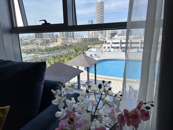 Interior - Luxurious and spacious one Bedroom apartment in the heart of Dubai (دبي)