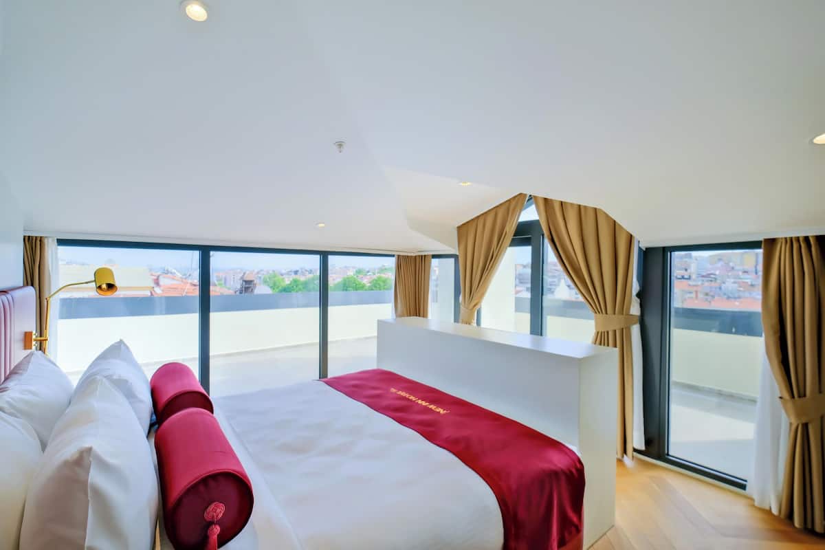 City-Loft | 1 Schlafzimmer, Bettwäsche aus ägyptischer Baumwolle