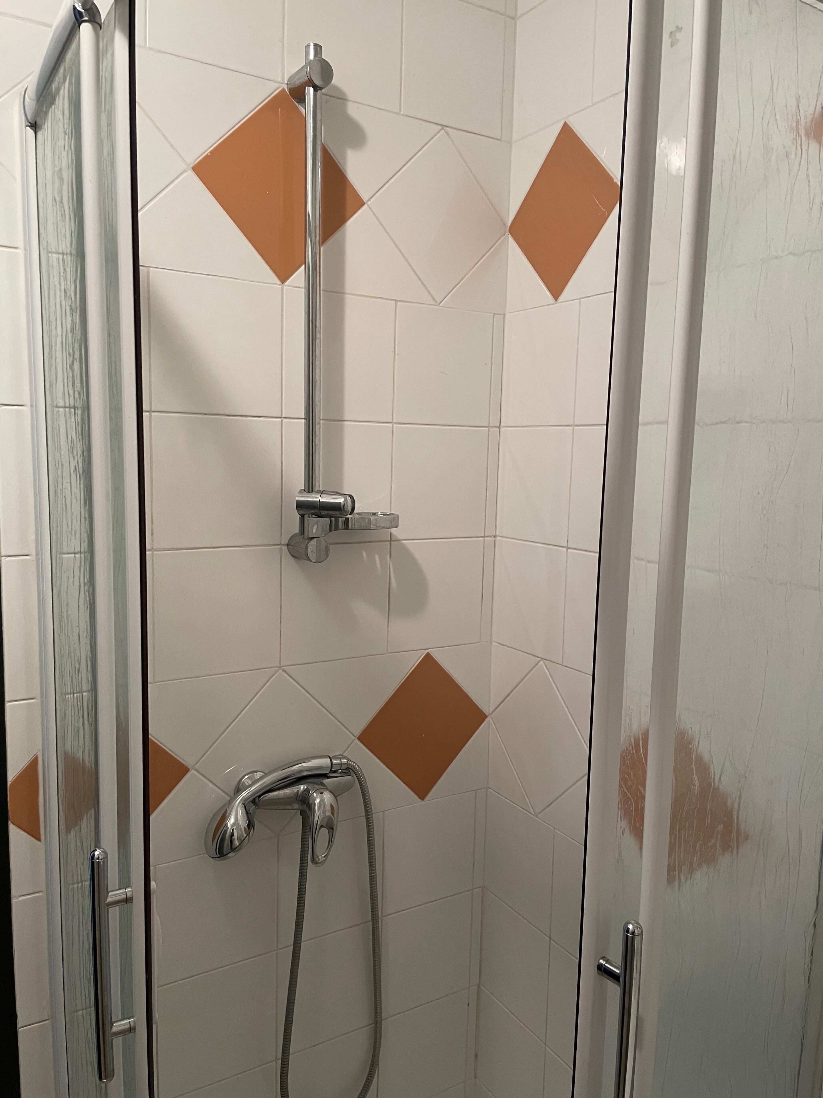 Shower, toilet paper