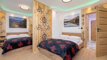 1 slaapkamer, een strijkplank/strijkijzer, wifi, beddengoed