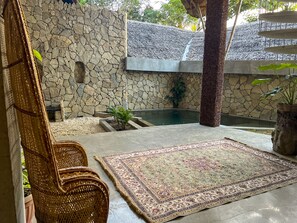 Two - Bedroom Villa with Garden View | Living area | Smart TV, Netflix, streaming services - Happiness Kulambo Villa El Nido (El Nido)