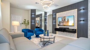 TV - Lake Shore 5BR Resort Villa • Pool • Game Loft (Davenport)