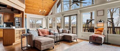 Televisión, chimenea, videojuegos