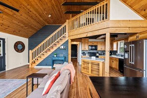 TV, fireplace, video games