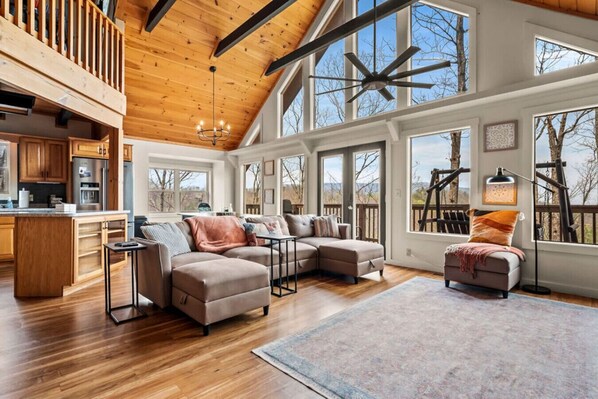 TV, fireplace, video games