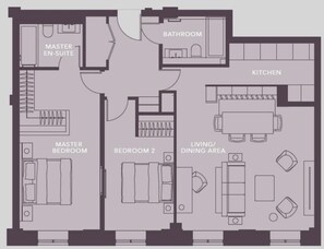 อพาร์ทเมนท์ | 2 ห้องนอน